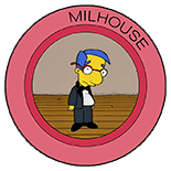Milhouse alone on stage in a tuxedo looking defeated